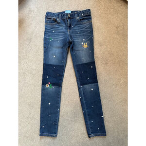 Gap Kids Girls Blue Star Stretch Super Skinny Jeans